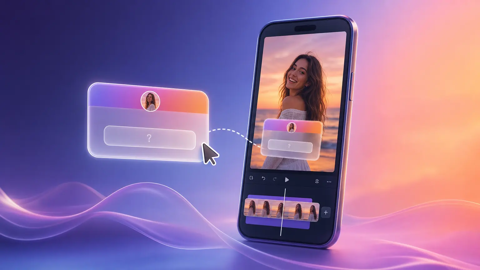 Sticker de caja de preguntas agregado a un video para historias de Instagram